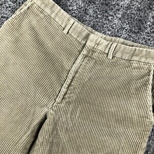 Vintage Lands' End Pants Mens 35x30 Beige Corduroy Chino Straight USA Casual